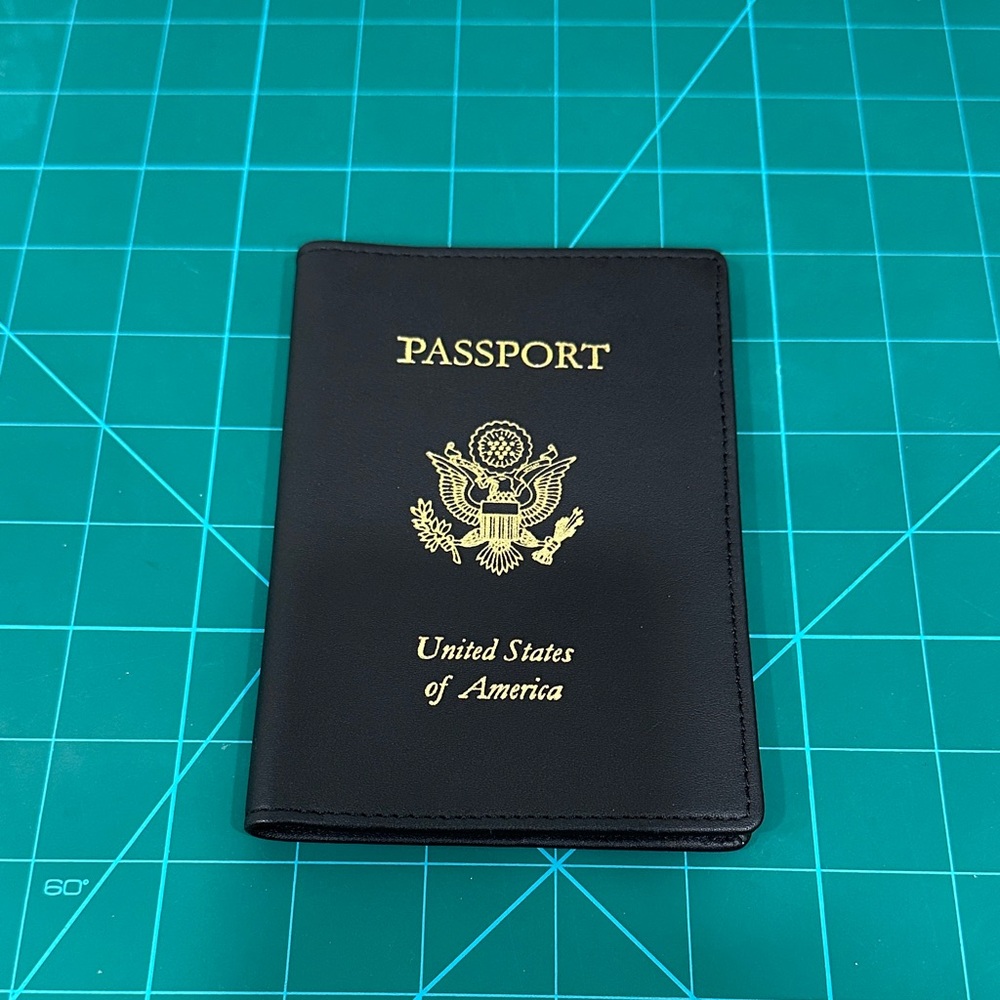 Royce Black RFID Blocking Passport Holder